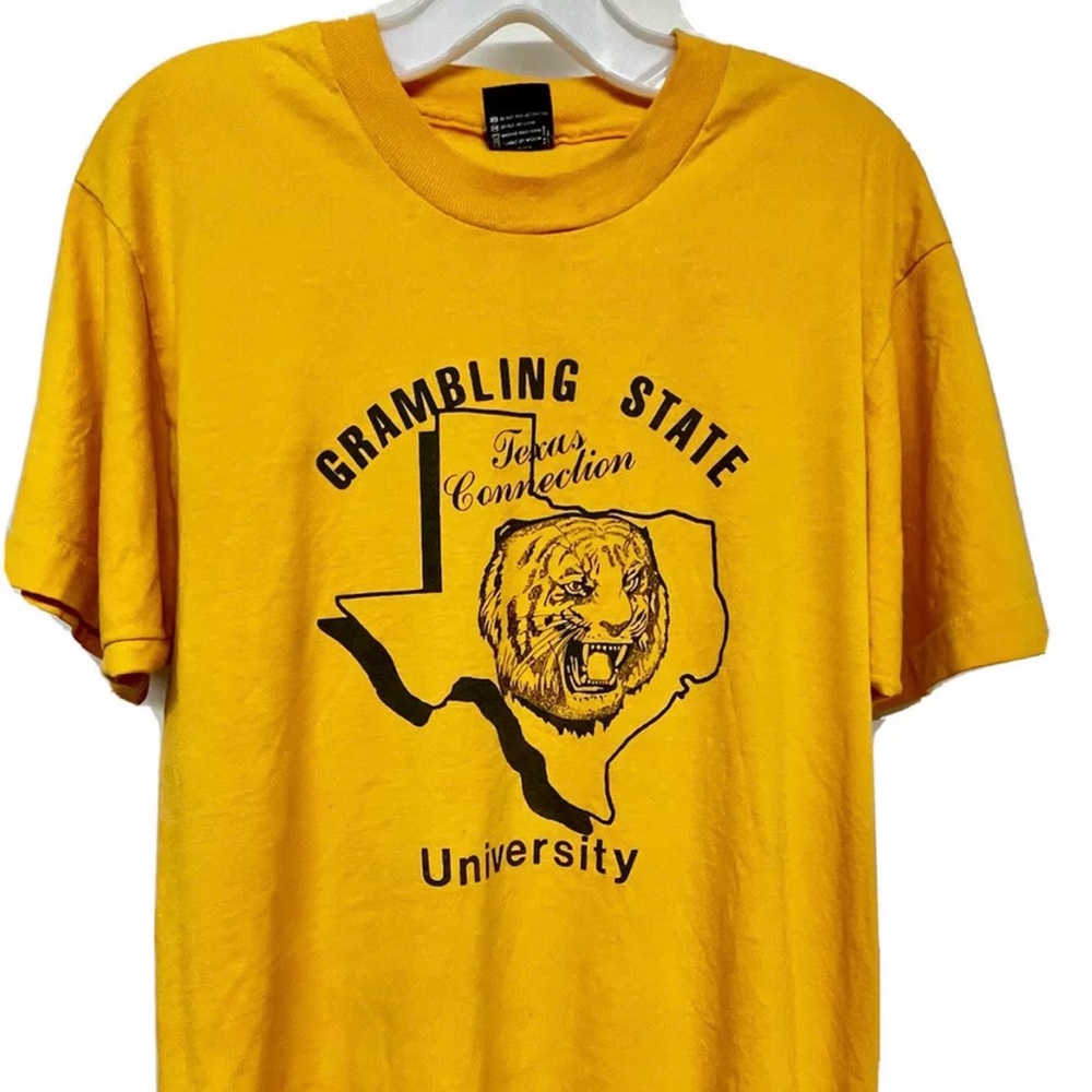 Vtg 80s Grambling Texas T shirt M